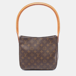 Louis Vuitton: Коричневая сумка  Looping
