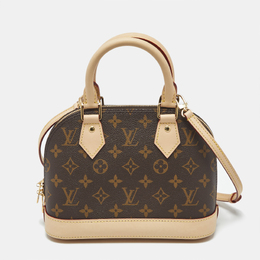 Louis Vuitton: Коричневая сумка  Alma BB