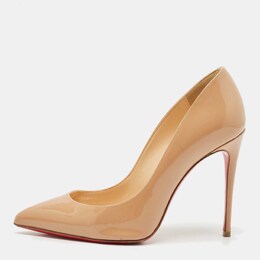 Christian Louboutin: Бежевые туфли  Pigalle