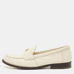Tory Burch: Белые лоферы 