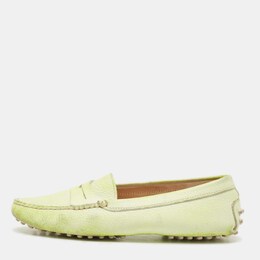 Tod's: Зелёные мокасины 