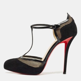 Christian Louboutin: Чёрные сандалии 