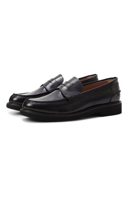 Kiton: Чёрные лоферы 