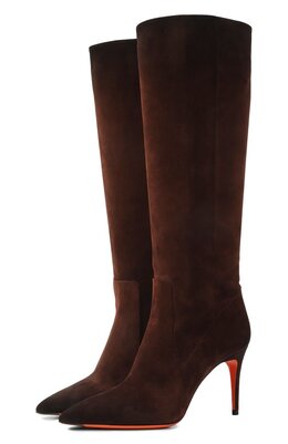 Santoni: Коричневые сапоги 