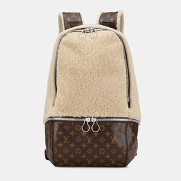 Louis Vuitton: Бежевый рюкзак 