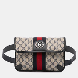Gucci: Поясная сумка  GG Supreme в полоску