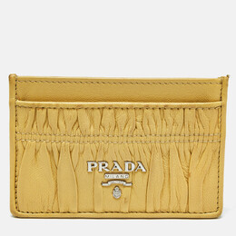 Prada: Жёлтый картхолдер 