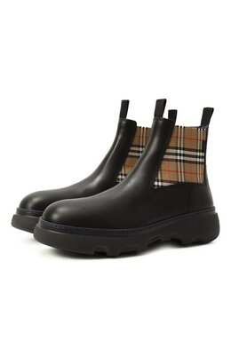 Burberry: Чёрные ботинки 