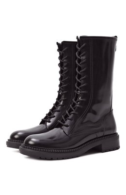 Casadei: Чёрные ботинки 