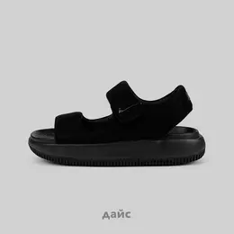 NIKE: Чёрные сандалии 