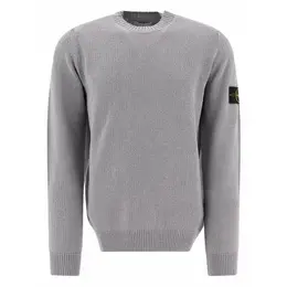 Stone Island: Серый свитер 