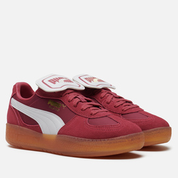 Puma: Бордовые кроссовки 