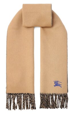 Burberry: Бежевый шарф 