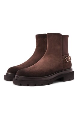 Santoni: Коричневые ботинки 