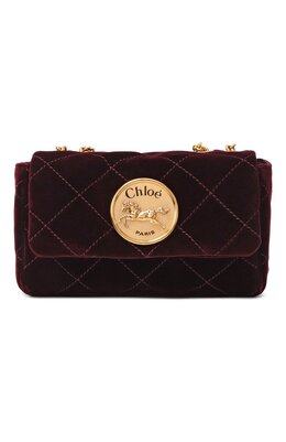 Chloé: Бордовая сумка 