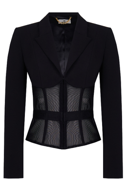 ELISABETTA FRANCHI: Чёрный жакет 