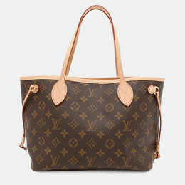 Louis Vuitton: Розовая сумка-шоппер  Neverfull