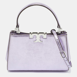 Tory Burch: Фиолетовая сумка на руку  Eleanor