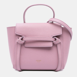 Celine: Розовая поясная сумка 