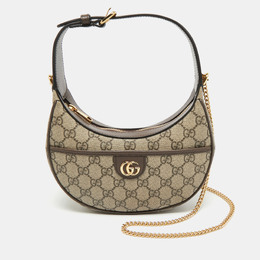 Gucci: Коричневая сумка  GG Supreme
