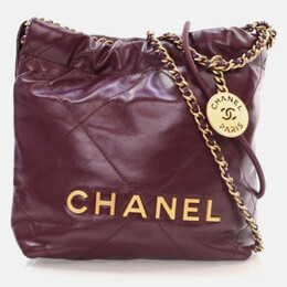 Chanel: Бордовая сумка 