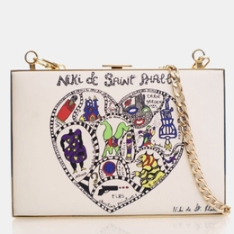 Dior: Белый клатч 