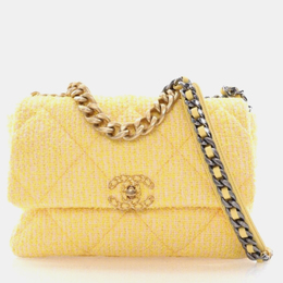 Chanel: Жёлтая сумка 