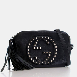 Gucci: Чёрная сумка 