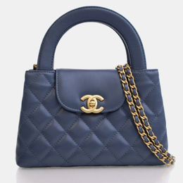 Chanel: Голубая сумка-шоппер 