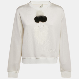 Fendi: Белый свитшот  Karl