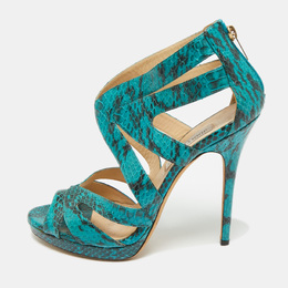 Jimmy Choo: Голубые сандалии 