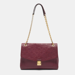 Louis Vuitton: Бордовая сумка 