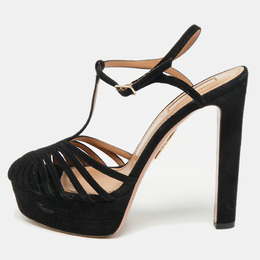 Aquazzura: Чёрные сандалии 