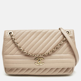 Chanel: Бежевая сумка 