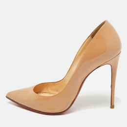 Christian Louboutin: Бежевые туфли  Pigalle
