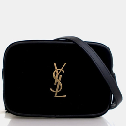 Saint Laurent Paris: Чёрная поясная сумка  Lou