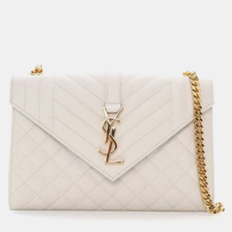 Saint Laurent Paris: Бежевая сумка  Envelope