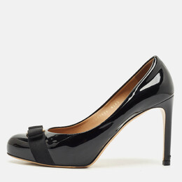 Salvatore Ferragamo: Чёрные туфли  Vara Bow