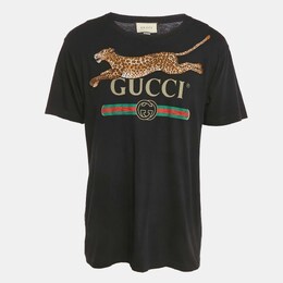 Gucci: Чёрная футболка 