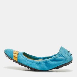 Tod's: Голубые балетки 