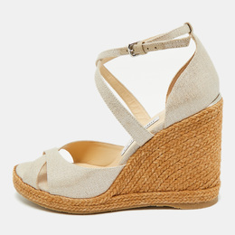 Jimmy Choo: Бежевые сандалии 