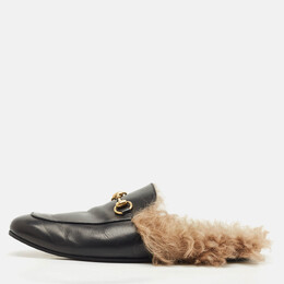 Gucci: Чёрные сабо  Princetown