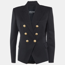 Balmain: Чёрный жакет 