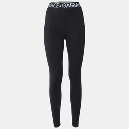 Dolce & Gabbana: Чёрные легинсы 
