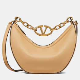 Valentino: Бежевая сумка  VLogo