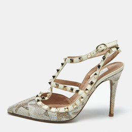 Valentino: Многоцветные туфли  Rockstud