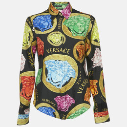 Versace: Чёрная рубашка  Medusa