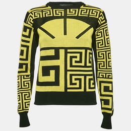 Versace: Чёрный свитшот  Greca