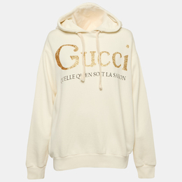 Gucci: Белая толстовка 