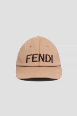 Fendi: Кепка с надписями 